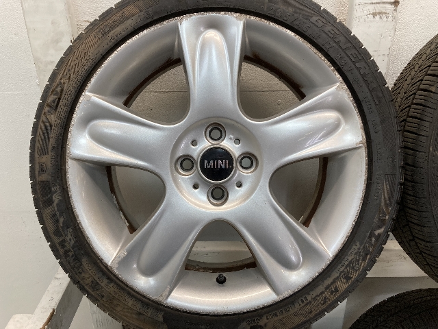 Mini Cooper 5-Star Spoke Wheels Silver R91 36116763299 02-08 R5x