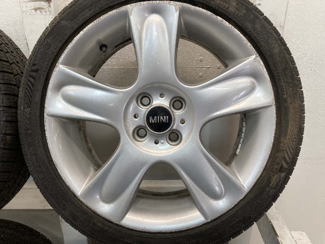 Mini Cooper 5-Star Spoke Wheels Silver R91 36116763299 02-08 R5x