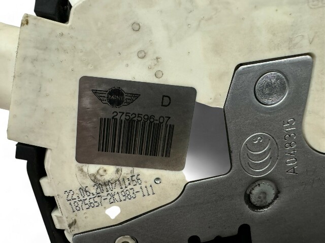 Mini Cooper Right Front Door Lock Latch 51212752596 07-15 R5x | eBay
