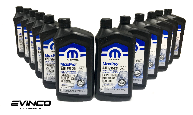 Mopar MaxPro 5W20 Sae Motor Oil For Jeep Dodge Chrysler Ram Case