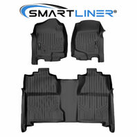 SMARTLINER Floor Mats Liner for 07-13 Silverado/Sierra 1500 and 07-14 2500/3500