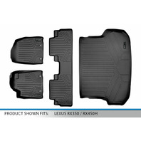 SMARTLINER Custom Fit Floor Mats Cargo Liner Set Black for 2013-2015 RX