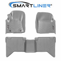 SMARTLINER Custom Fit Floor Mats Set for Toyota Hilux Revo 2015-2018 Grey