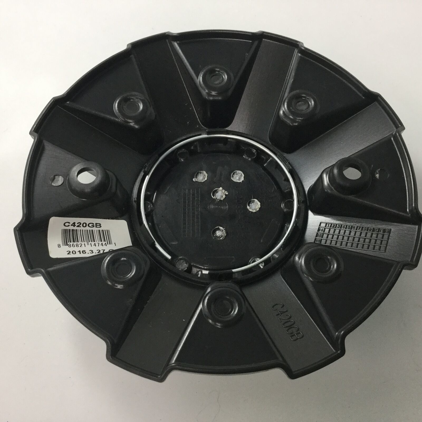 【Sh】Distric Vision キャップ Dropstars Matte Black Wheel Center Cap 6056B212 S1209-08