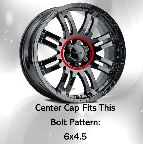 Vision Warrior 375 Chrome 5-Lug Wheel Center Cap – C375-5C