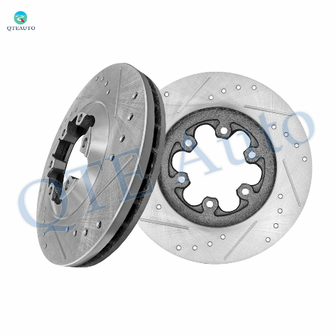 TRQ Front Brake Pad & Rotor Kit Brake Pads Brake Rotor Ceramic Premium G-Coated Compatible With 2004-2008 Chevrolet Colorado GMC Canyon 2006 Isuzu I-280 2007-2008 I-290 I-350 I-370
