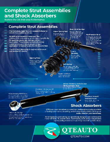 Pair Of Rear Shock Absorbers For Hino 258/268/338 - Replaces 48530E0100 & 48530E0290 (2006-2020 Models)