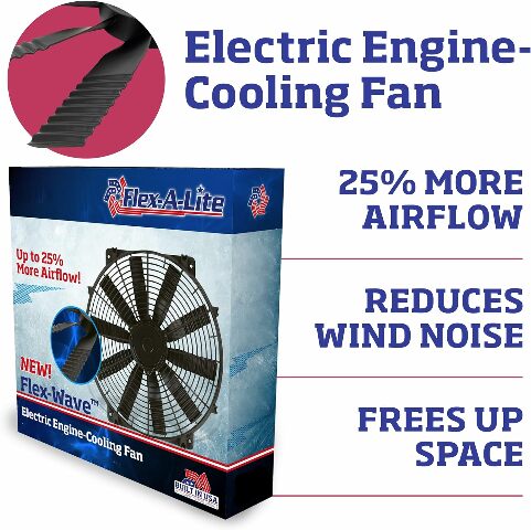 li　36 Flex-A-Lite Flex-Wave LoBoy Puller Electric Fan - 16in. Blade