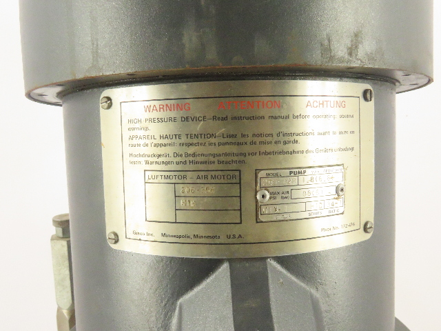 Graco 208-356 Bulldog Air Motor 209-028 mix 1:1 H1D Series Pump | eBay