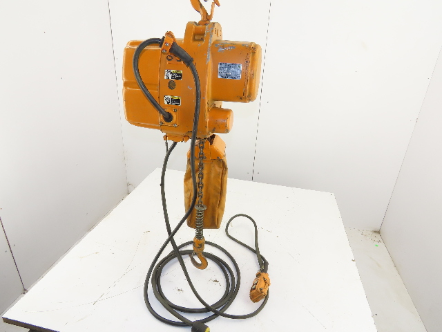 thumbnail image 2 of Harrington NER 2 Ton Electric Chain Hoist – 10' Lift, 230/460 Volt 3 Phase, Hook Mount, NEW 2 of 5