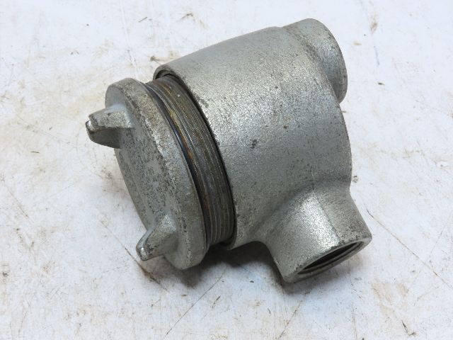 CROUSE HINDS GUAB 36 Conduit Outlet Box Explosion Proof 1"NPT Hubs Malleable