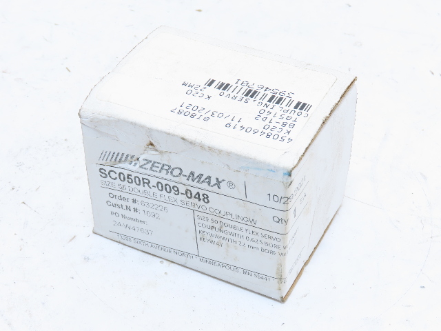 Size 50 Double Flex Servo Shaft Coupling 5/8" 22MM