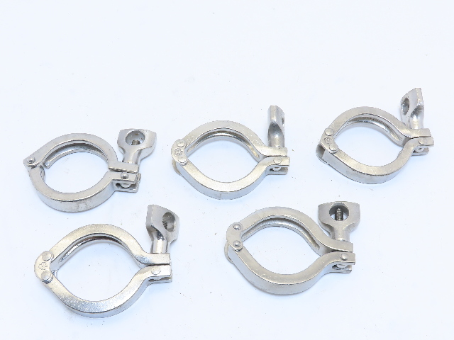 QTY 5 Tri Clamp Stainless Steel 304 Sanitary Pipe Fittings Tri Clamp Clover 2"