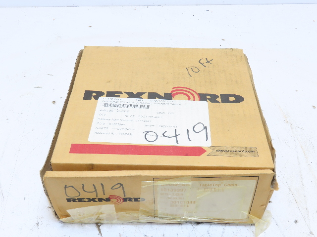 Rexnord S815-2.63IN Wide Carbon Steel Conveyor Chain Belt  10' Long