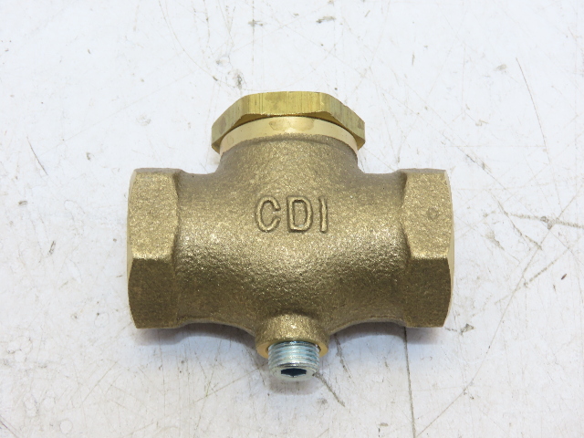 CONTROL DEVICES CB50 Check Valve Air Brass 1/2 in (F) NPT 250 psi Pressure
