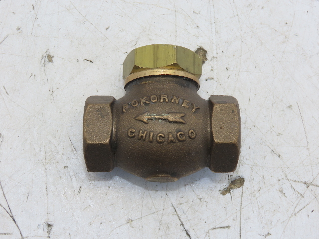 Pokorney Chicago 1012 1/2"NPT Bronze Spring-Loaded Vacuum Check Valves Ser.1000