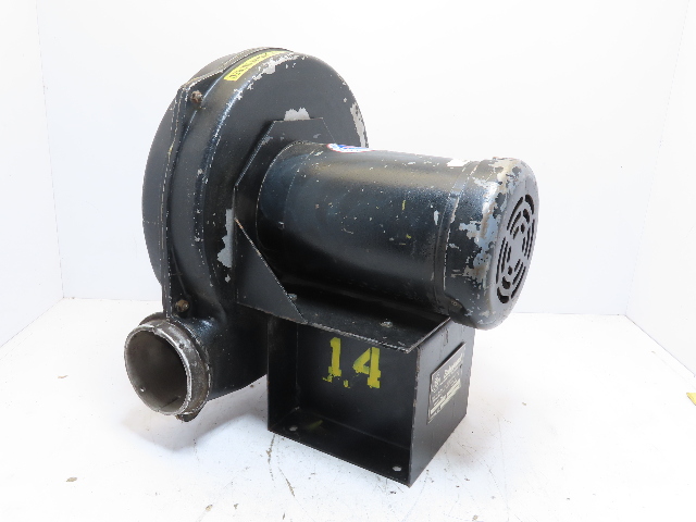 Baldor 2HP Cast Aluminum Pressure Blower 5x4" 3450RPM 208-230/460V 3Ph