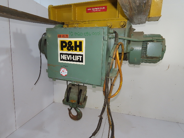 P&H 443L211 Hevi-Lift 15000LB 7.5Ton Bridge Crane Hoist 40 Feet of Lift 15FPM