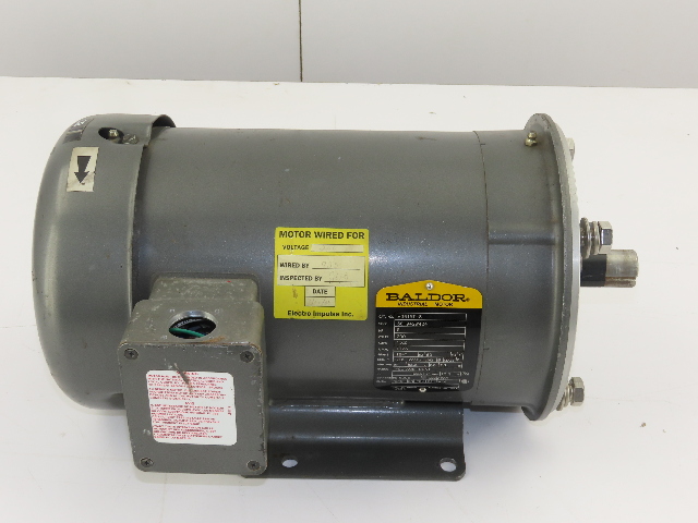 Baldor M3615T-8 5HP 1725RPM 3PH 200V 184T Frame TEFC  Motor
