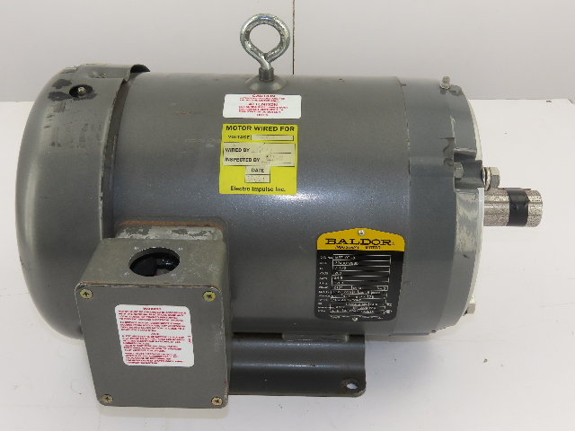 Baldor M3710T-8 7-1/2 7.5 HP 1760RPM 213T Frame 3PH 200V TEFC Motor
