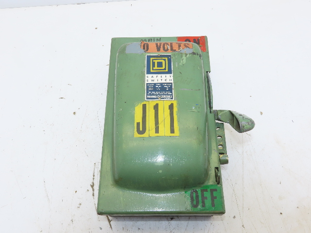 30 Amp 600 Volt Fused Fusible 3P Pole Disconnect Safety Switch