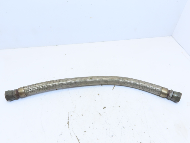 1x27" 1-5/16-12 -16 JIC 37 Flare Thread Braided SS Metal Flex Pipe Hose