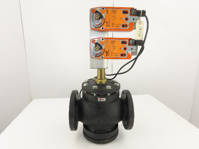Belimo G6100CS-10157-00001-AFB24-MFT-X1 4" Flanged Globe 2-Way Valve W/Actuators