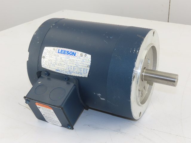 Leeson 121661.00 C145T17NC26B 1HP 1740RPM 208-230/460V3PH 145TC Frame TENV Motor