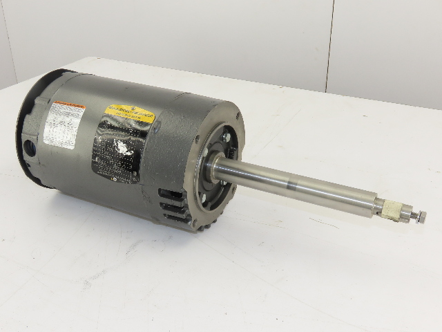 Baldor 1HP 208-230/460V 3PH 3450RPM 56CZ Frame Long Shaft OPEN Motor