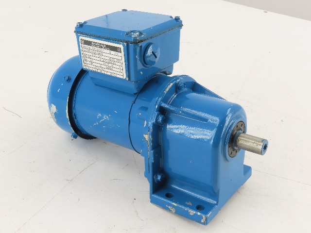 BAUER MLD BG06-11/D04LA4/AM .15HP 235RPM 230/460V 6.89:1 Ratio Gear Motor