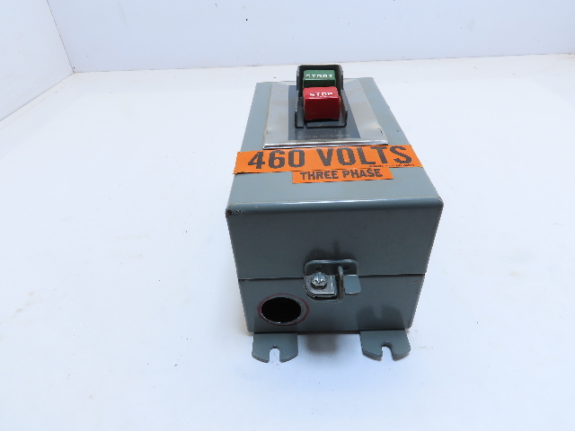 ALLEN BRADLEY 609-BJW PUSHBUTTON STARTER SER. K SIZE 1 TYPE 12 3PH