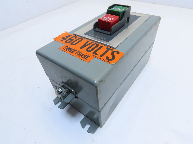 ALLEN BRADLEY 609-BJW PUSHBUTTON STARTER SER. K SIZE 1 TYPE 12 3PH