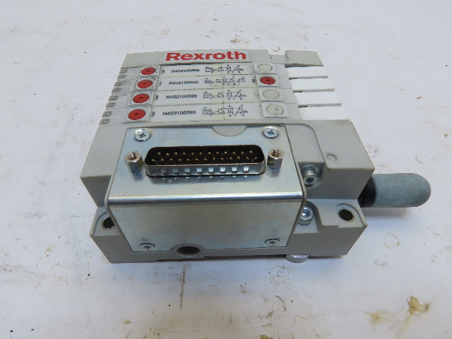 Rexroth R422100595 R422100596 R422100600 24VDC Solenoid Valve Bank