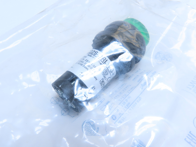 Eaton C22S-DLRH-G-K10-120 Pushbutton Illuminated Maintained Green 1NO 120V