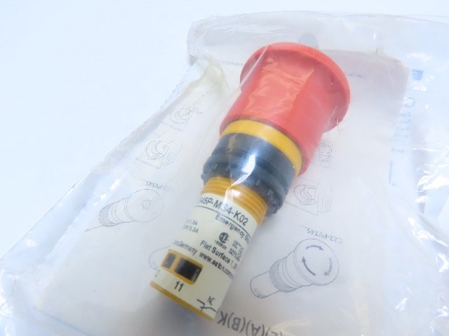 Eaton C22-PVS45P-MS4-K02 Compact Pushbutton Emergency Stop MS4 Key-release Red
