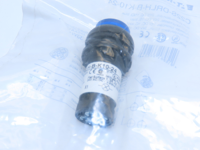 Eaton C22S-DRLH-B-K10-24 Compact Pushbutton Illuminated Maintain Blue Extend 1NO