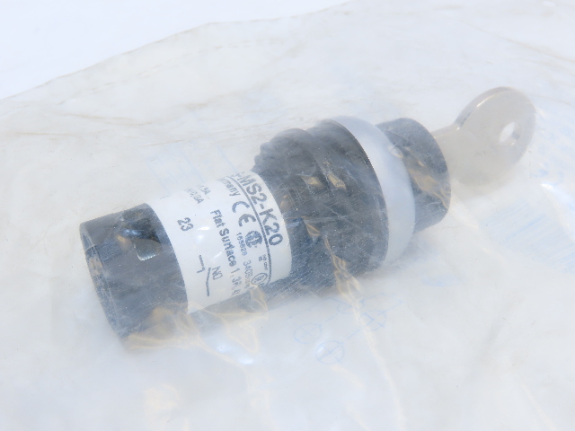 Eaton C22-WS-MS2-K20 2 Position MS2 Key Operated Switch Momentary 2NO