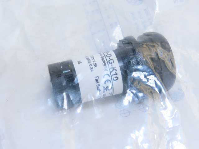 Eaton C22S-D-G-K10 Compact Pushbutton Non-illuminated Momentary Green Flush 1 NO
