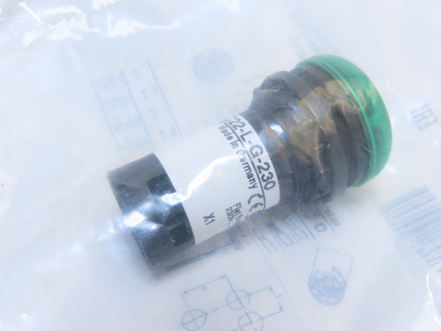 Eaton C22-L-G-230 Button Indicating Light Green Illuminated LED 230V
