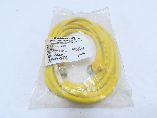 TURCK WKC 4.4T-3-RSC  4.4T/S1587 U0908-21 M12 F(90&deg;)-M(180&deg;) Double Ended Cord
