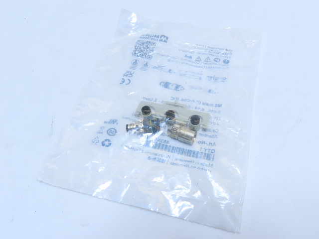 Murr 7000-08331-0000000 M8 Male 0&deg; Connector  Lot of 3