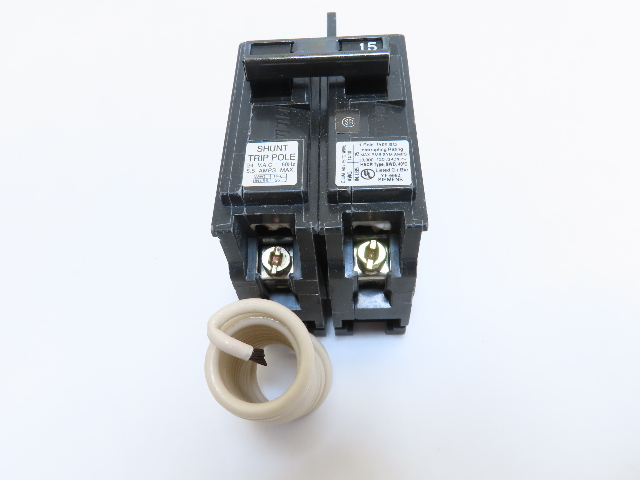 Siemens BQ1B01500S07 15A 120V  Std interrupting capacity Bolt-On 24V shunt trip