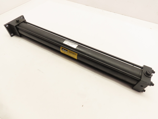 Parker 2" Bore X 20" Stroke H2 Pneumatic Air Cylinder Front Plate Mount
