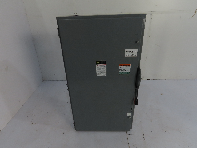 Square D H365 400A 3 Wire 600VAC/DC 250Hp  Fusible Safety Disconnect Switch