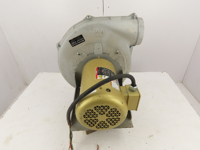 Cincinnati Fan PB-14A CENTRIFUGAL PRESSURE BLOWER FAN w/ 5 Hp Baldor