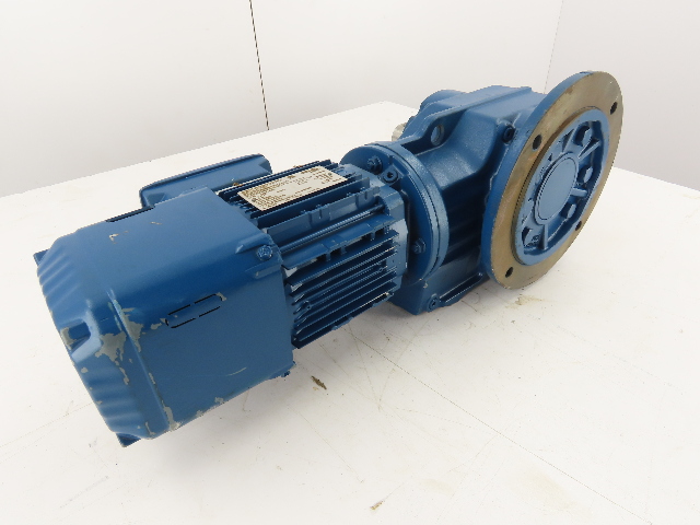 SEW-EURODRIVE 3/4HP 2.4-14RPM Right Angle Gear Motor Invertor Duty VPWM Brake
