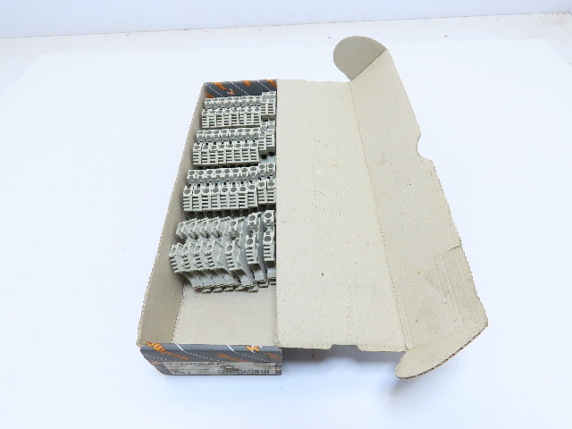 Weidmuller WDU6 GR Feed-through DIN Rail Terminal Block 800V 41A Grey Lot of 37