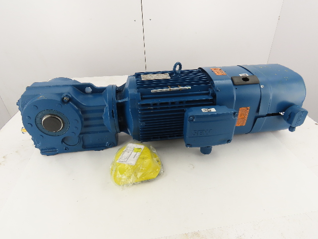 SEW-EURODRIVE Gear Motor Brake Encoder 5.4HP 46-269RPM 6.6:1 Invertor Duty VPWM