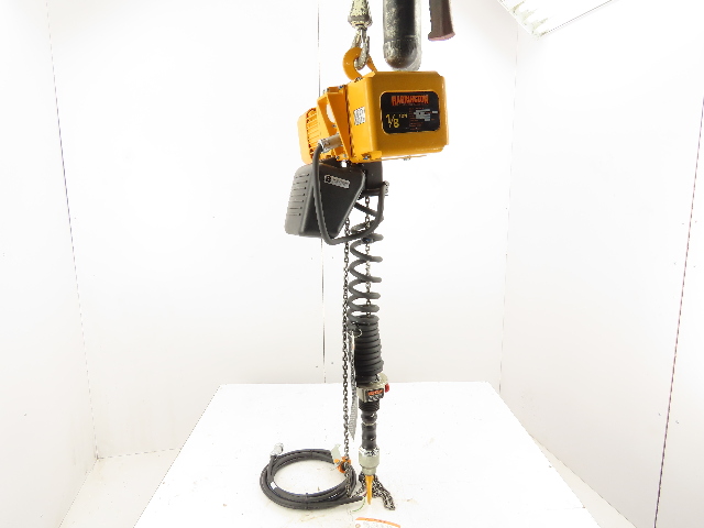 Harrington NER2 1/8 Ton 250LB Capacity Electric Hoist 10' Lift 55 FPM 460V
