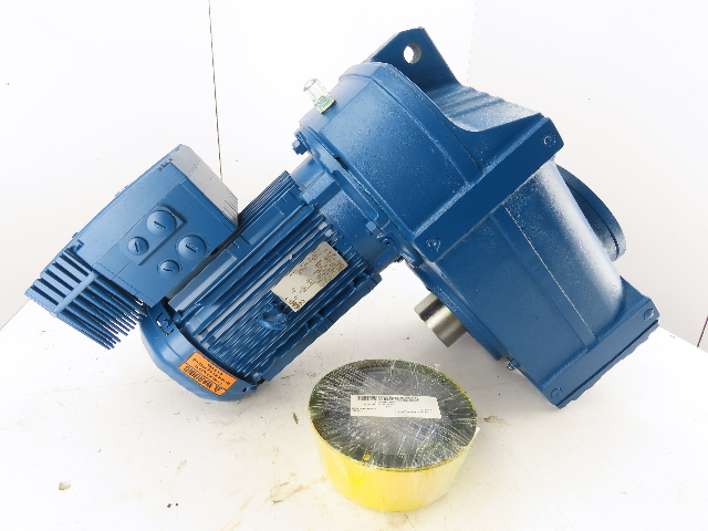 Sew 3HP 17-2.9 RPM 97.89:1 65mm Hollow Shaft Gear Motor W/ Inverter MM22D-503-00